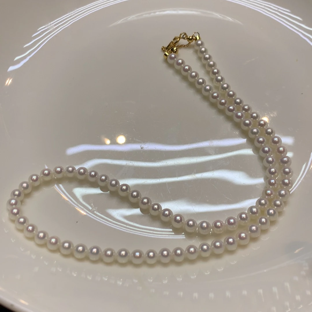 淡水珍珠银S925镶嵌颈饰