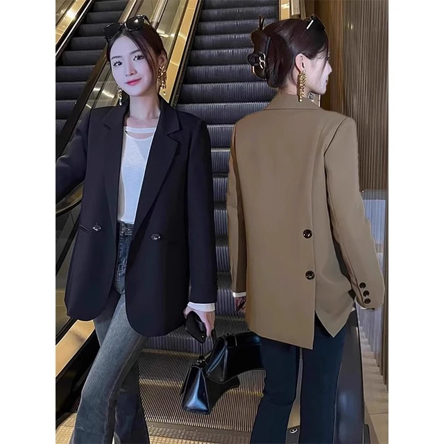 休闲今年流行西服女2025春秋季新款洋气显瘦女士西装外套女小个子