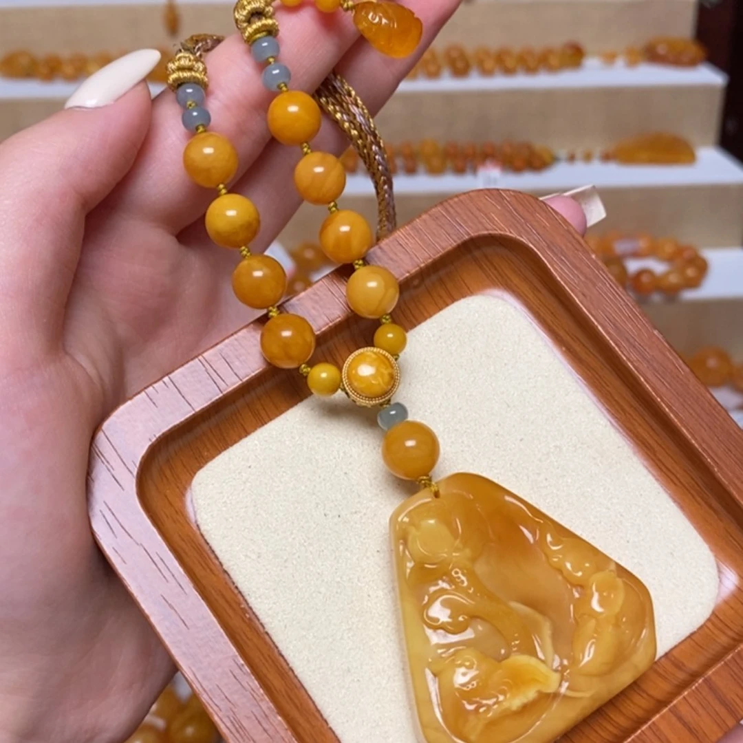 【闪购商品】未镶嵌颈饰蜜蜡项链