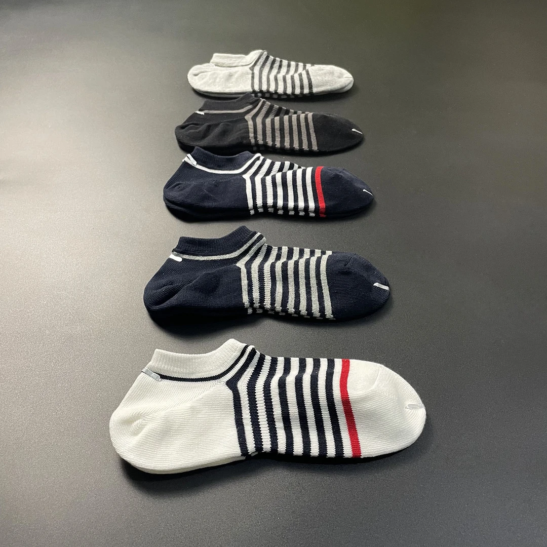 包邮五双装良品袜子秋冬男女棉浅口低帮吸汗耐穿不起球运动短船袜