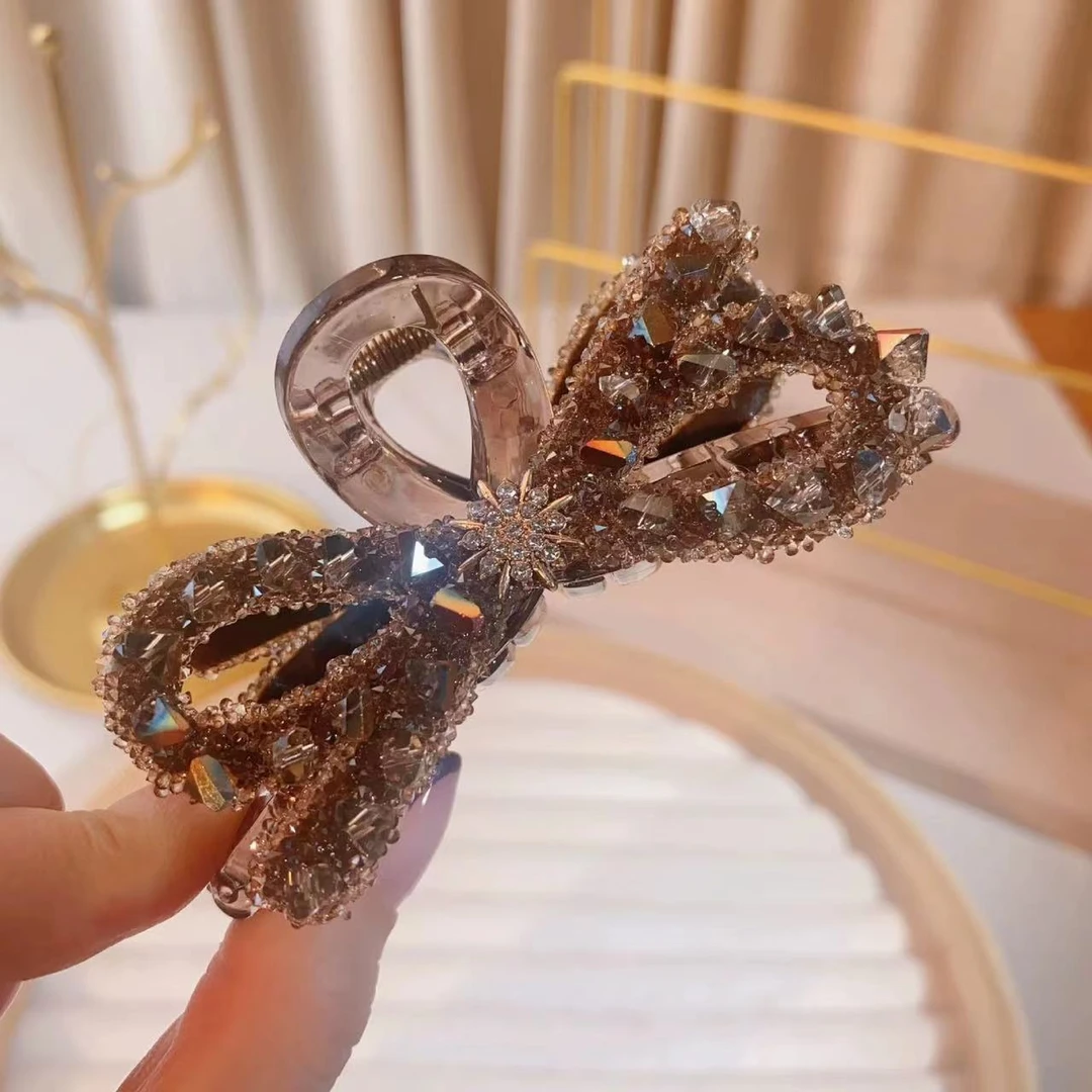 时尚夹饰品蝴蝶结头发夹配饰小众饰品加大号抓夹气质头饰发箍