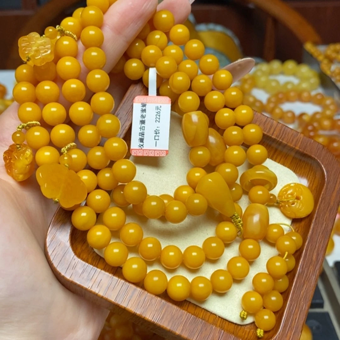 【闪购商品】蜜蜡颈饰未镶嵌项链
