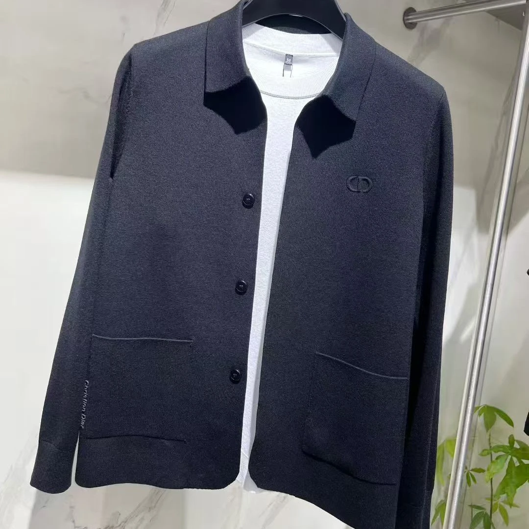 2025新秋款减龄秋季翻领常规款时尚桑蚕丝男款男士纯色