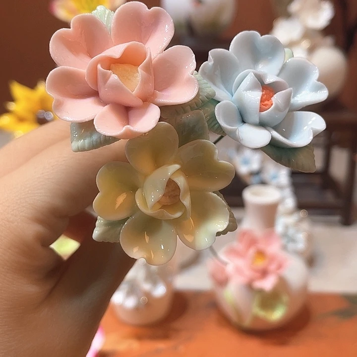 摆件手工陶瓷精致摆件