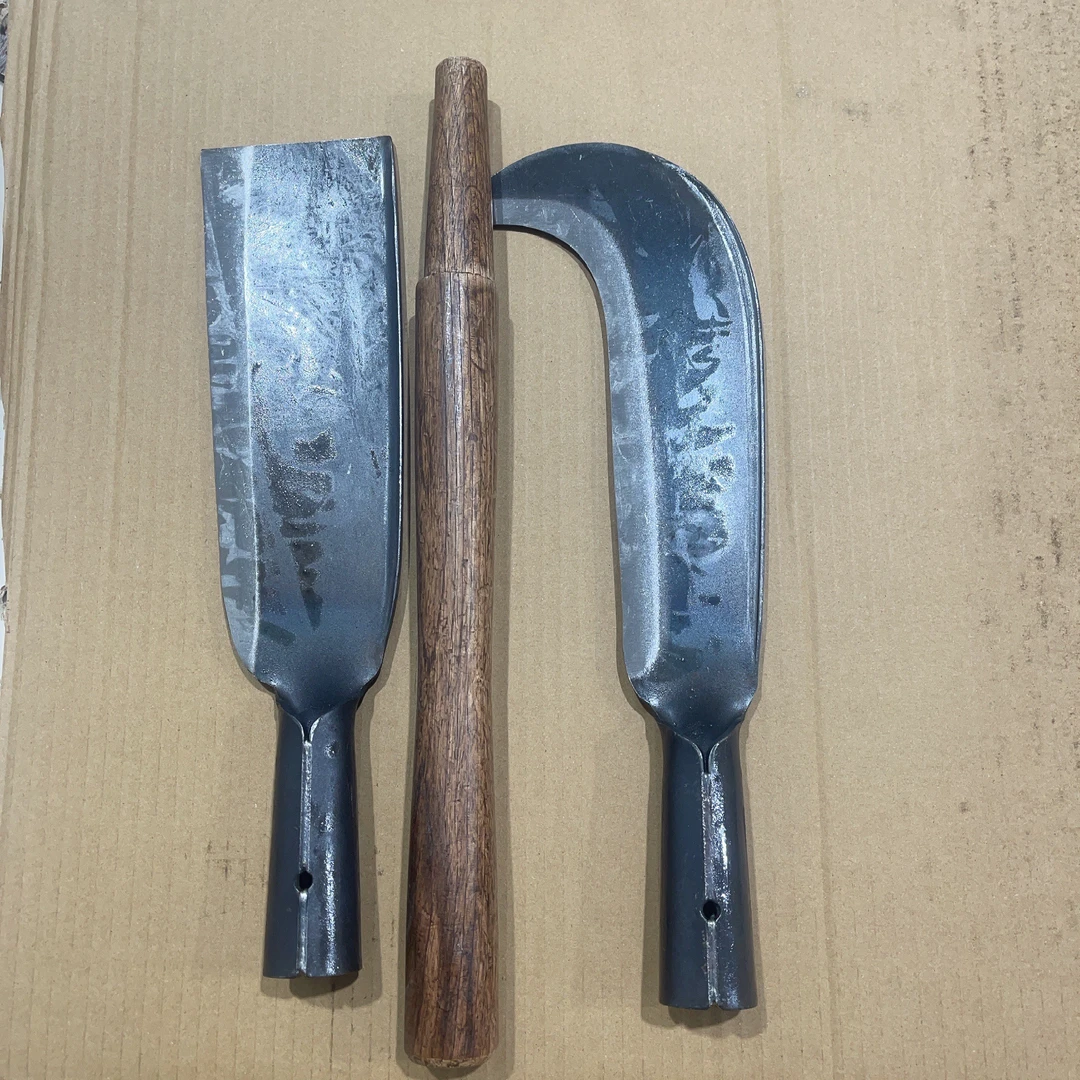 （外贸）手工锻打高锰钢砍柴刀户外劈柴砍竹割草多功能工具