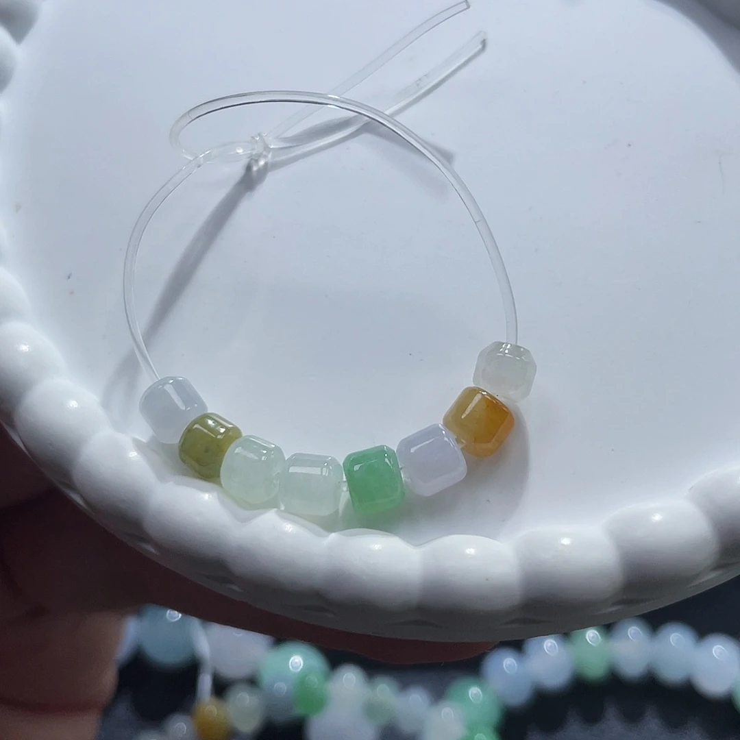 翡翠未镶嵌手链卡5+