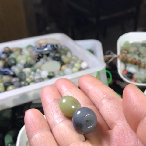 手链未镶嵌和田玉（糖玉）