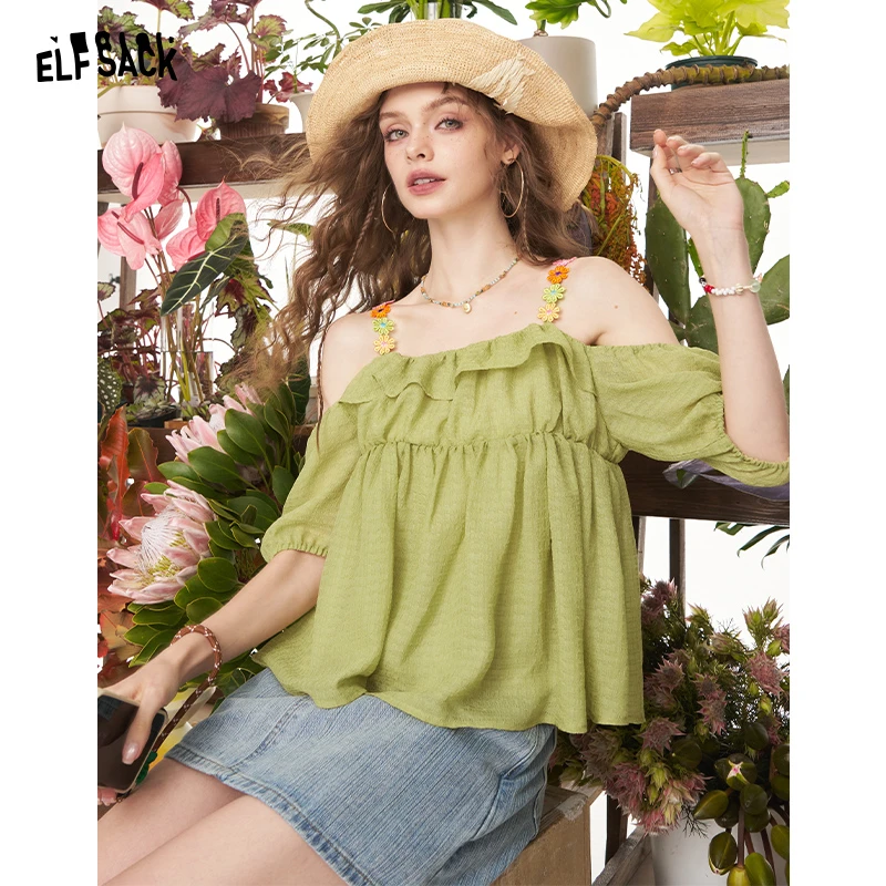 妖精的口袋夏季蕾丝衫