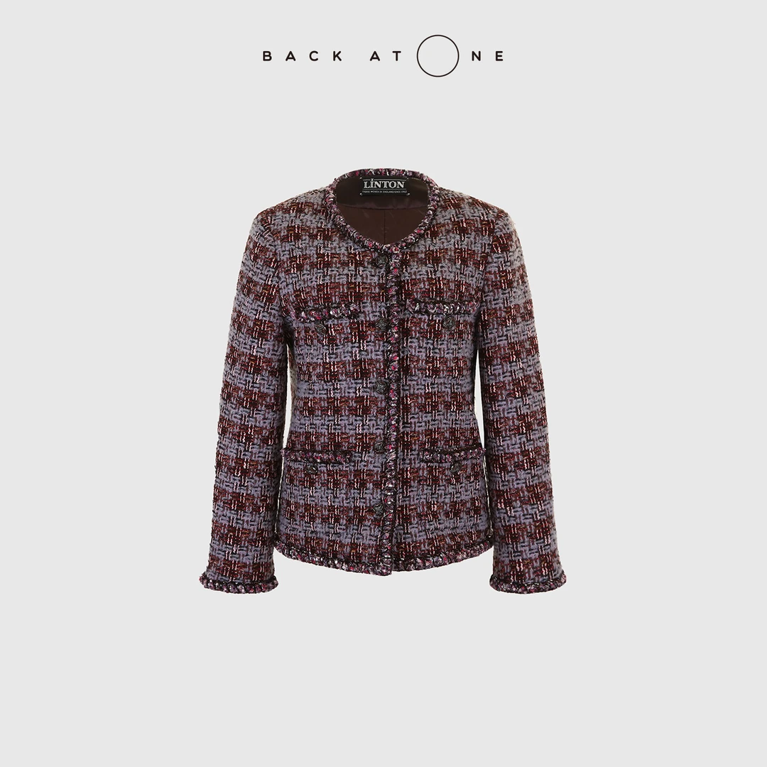 BACKATONE“彩绘庄园”林顿小香风精致美学鹅绒外套 BFF-1BC080G-K