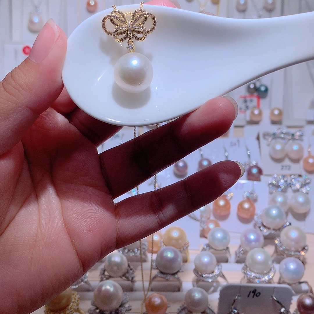 吊坠(赠链)未镶嵌淡水珍珠CC14mm