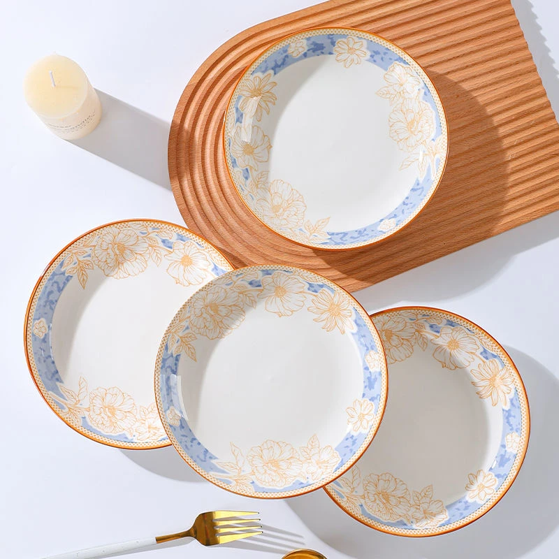 【芳姐福利】7英寸时光漫步家用菜盘6只装