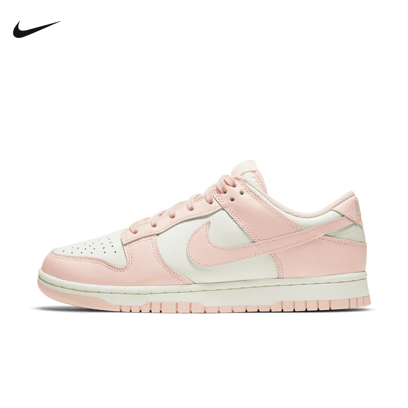 【耐克】板鞋女子Dunk Low 蜜桃白粉樱花粉休闲运动鞋DD1503-102