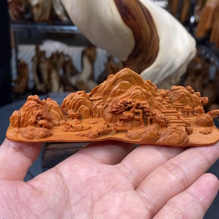 柏木（崖柏）手把件山水