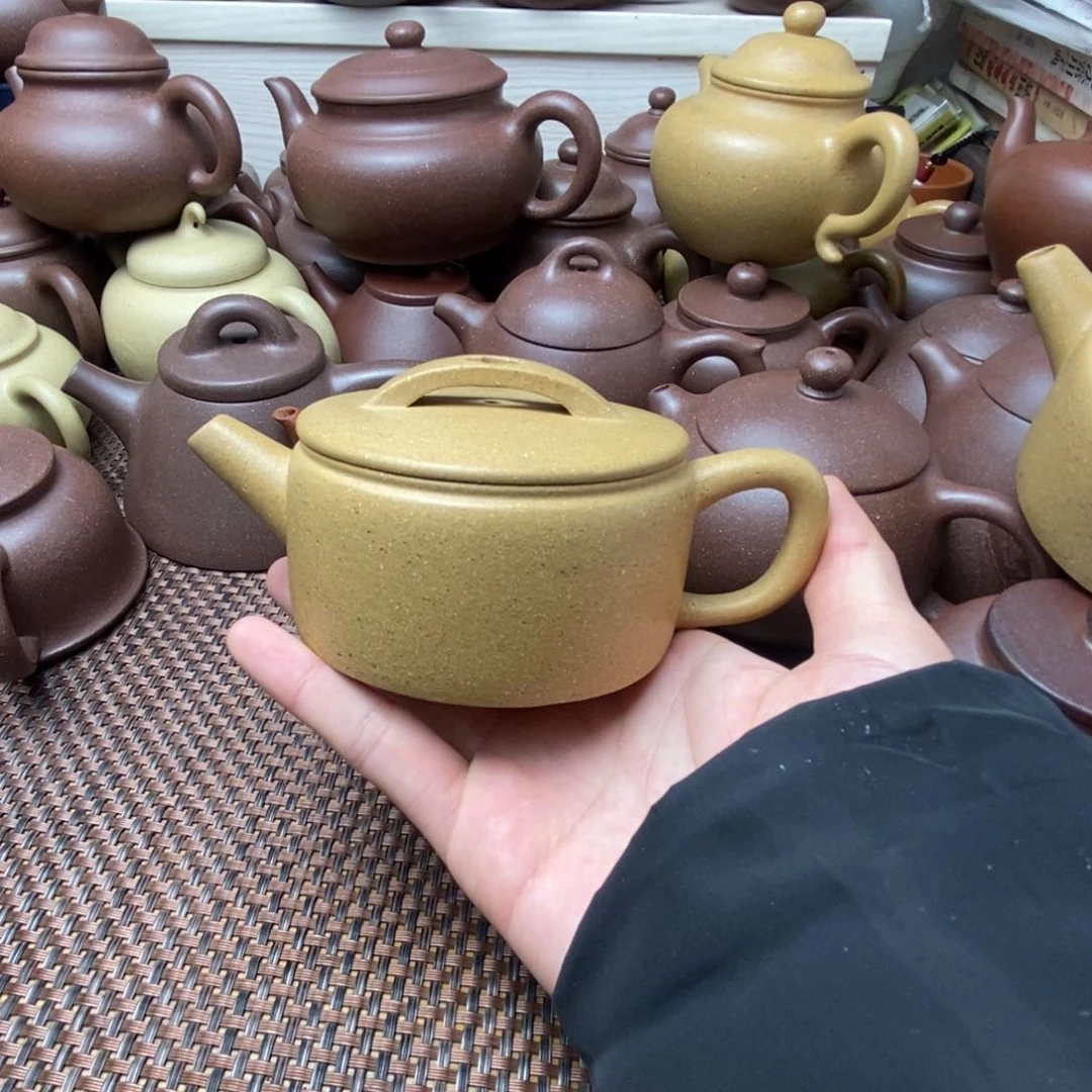 紫砂茶壶玩**啊微瑕黄金段汉瓦