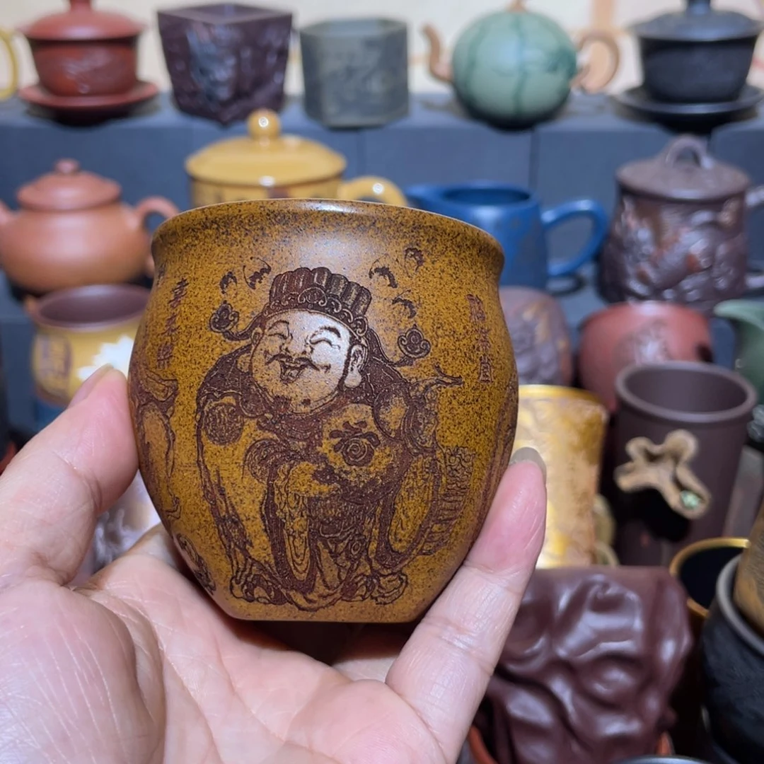 原矿紫砂手工主人杯