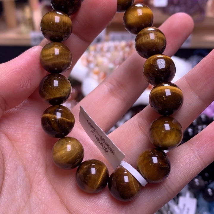 未镶嵌手串水晶12黄虎