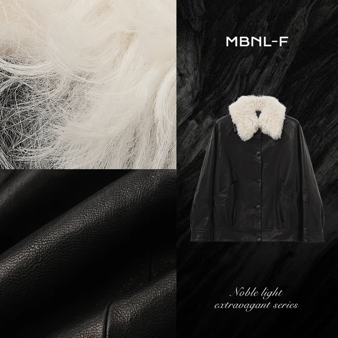 MBNL-F“黑标系列” 2024F/W新品 托卡毛领棉服皮衣 秦磊XM-PY1687