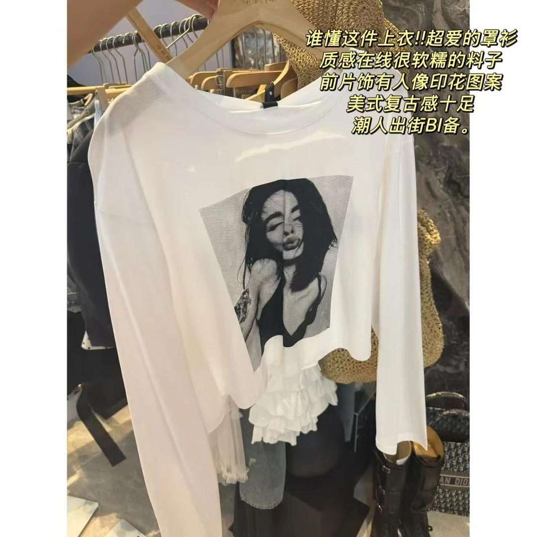 徐秋阳  嘟嘴女孩  春夏新款百搭时尚休闲休闲长袖12921