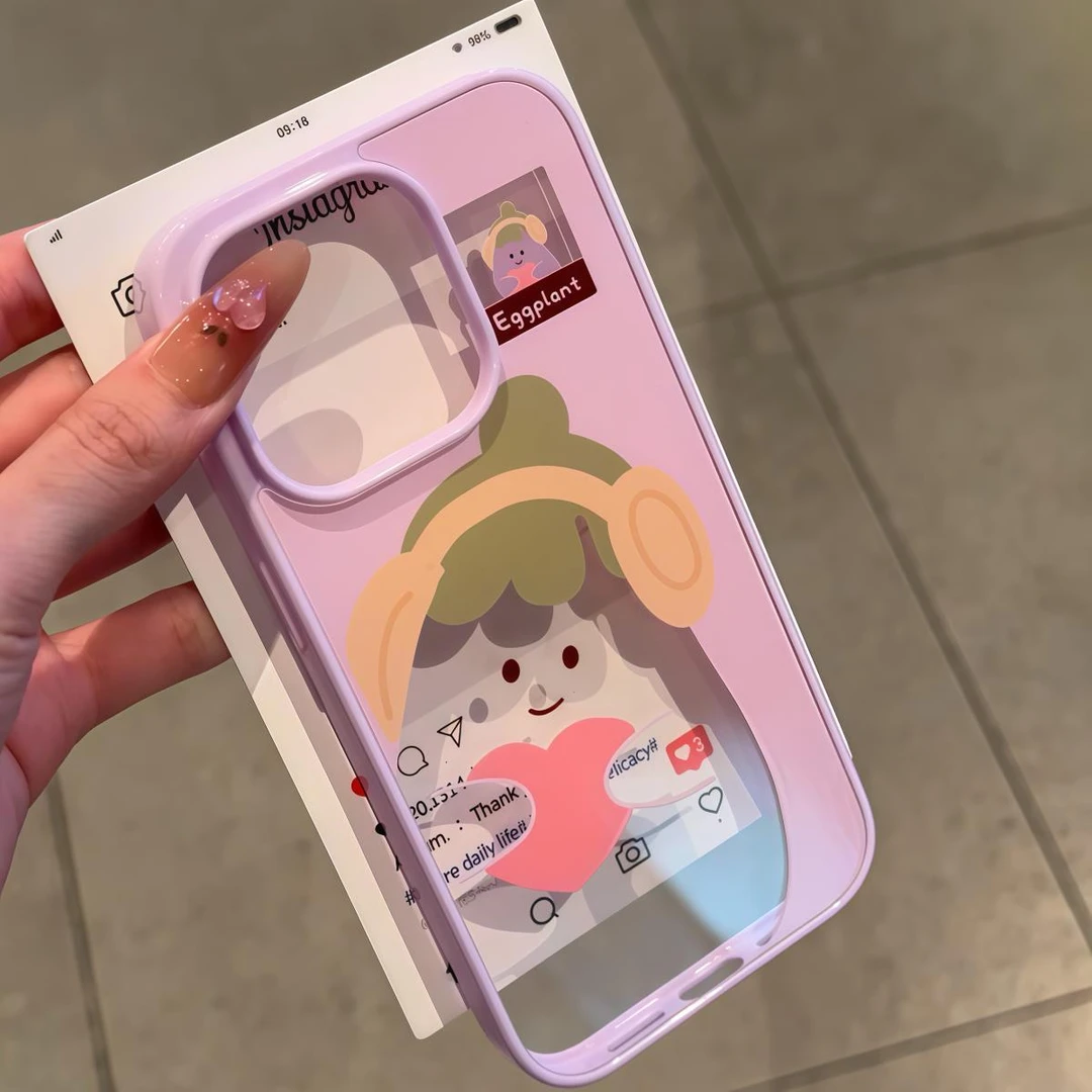 奥菲顿可爱水果动物适用iPhone1615p亚克力14苹果手机壳13/12套11