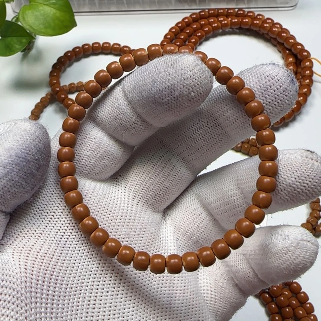 橄榄核手串/手链老挝核尖单圈5.5