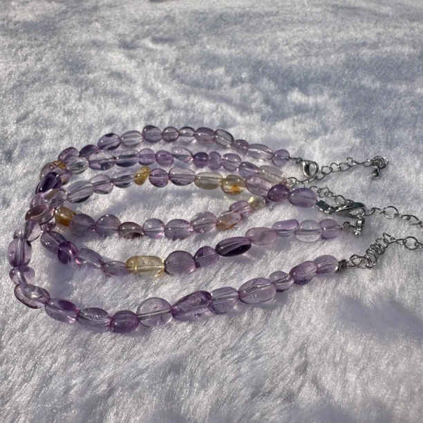 【书记甄选】天然紫黄晶随型单圈手链 多样性发一件 5489HT