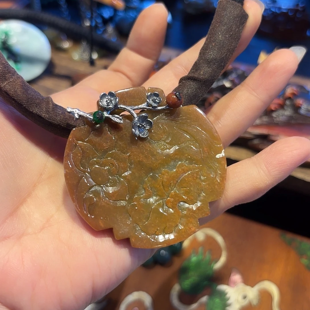 翡翠未镶嵌颈饰原创