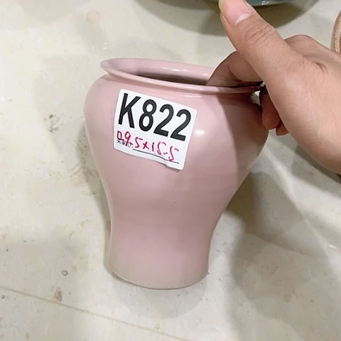 红陶景德镇陶瓷花盆手工—无孔