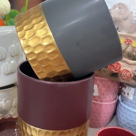 多肉绿植陶瓷花盆9.9包邮