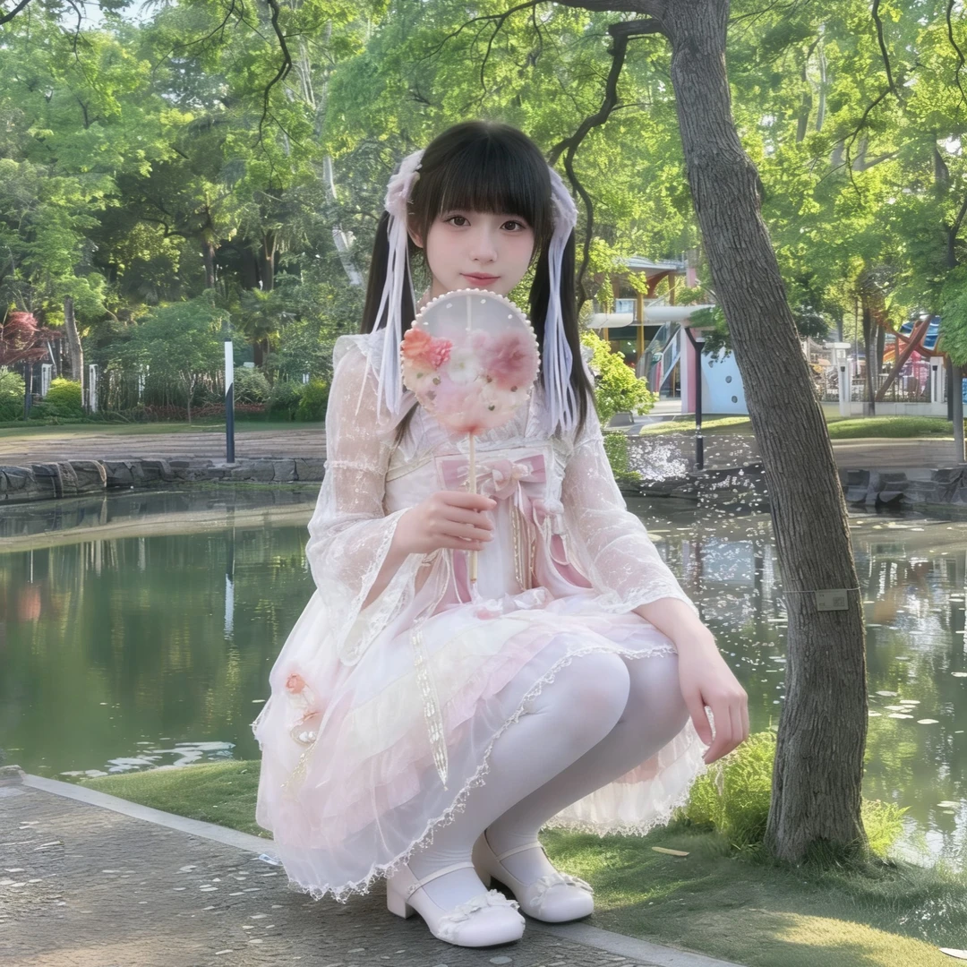 定金Lolita蝶语中华风蝴蝶结吊带连衣裙森林精灵款秘境天使jsk