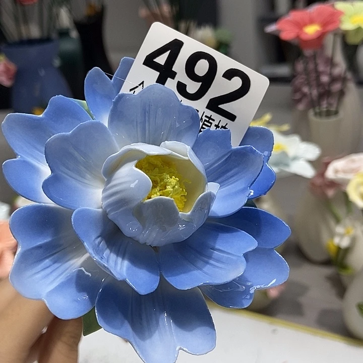 陶瓷纯手工捏花设计