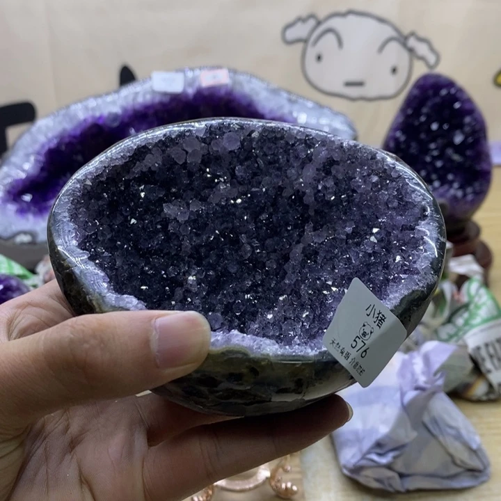 A***了紫晶珠宝半成品银S925镶嵌