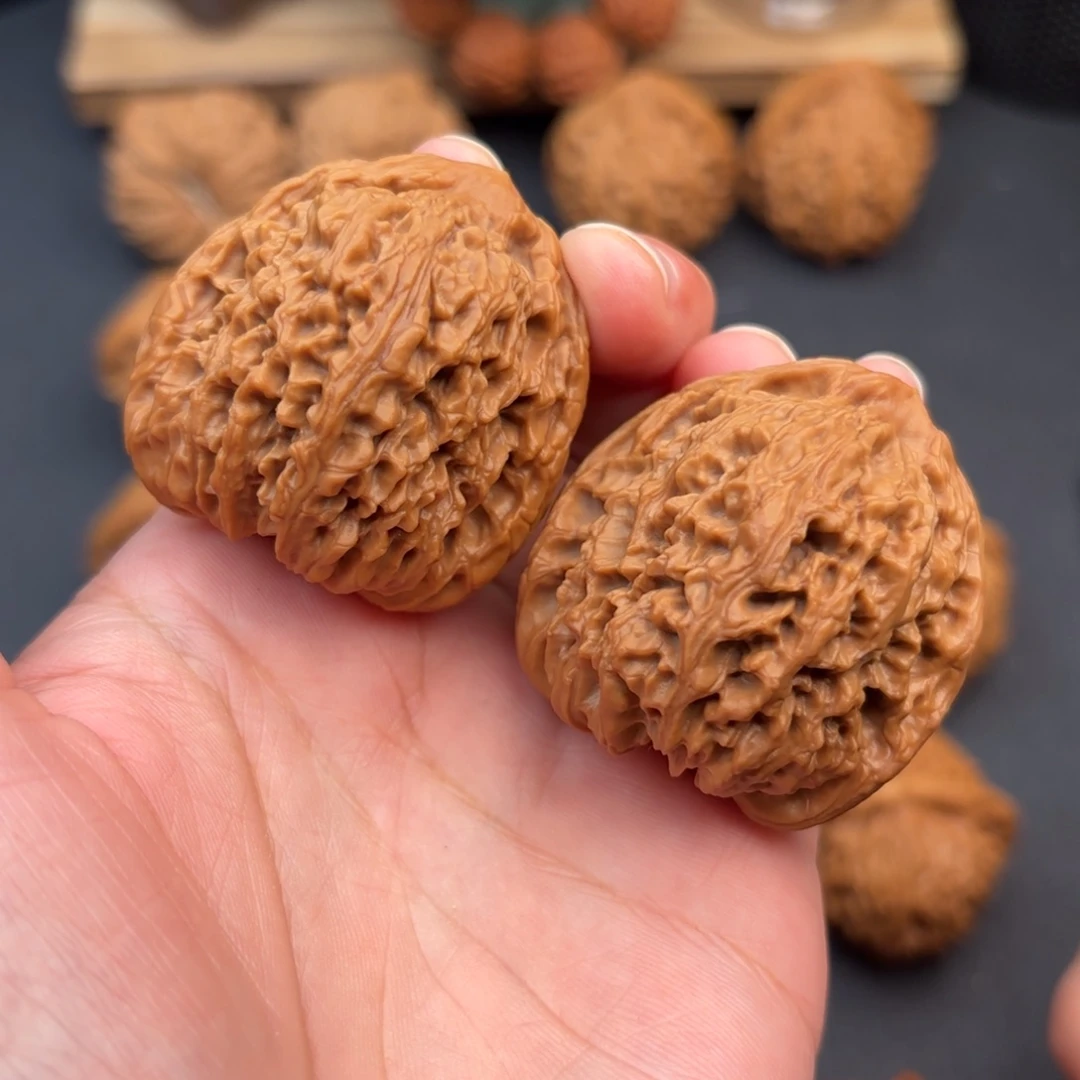 文玩核桃把件高炮凹底南疆41