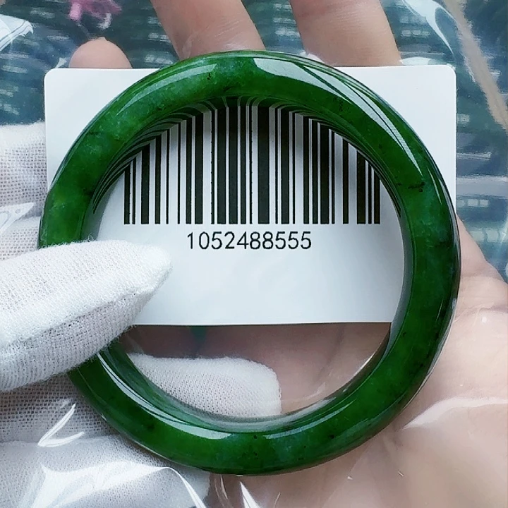 和田玉（碧玉）手镯未镶嵌58