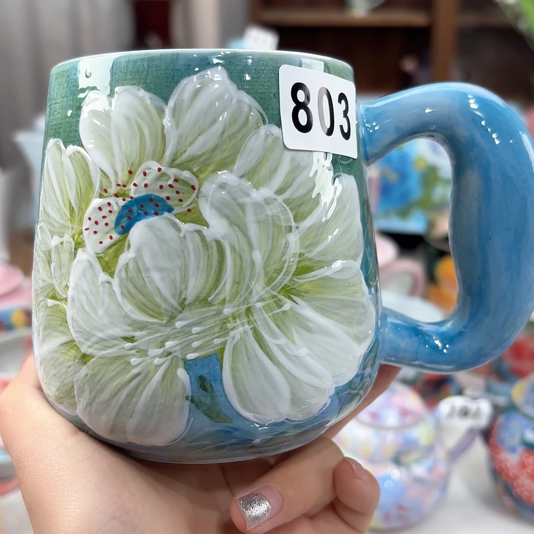 景德镇手绘高温釉下彩陶瓷茶具