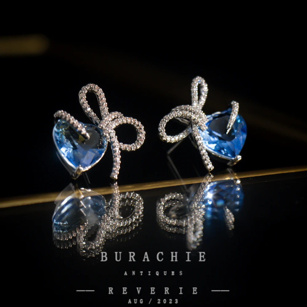 铜合金仿水晶耳饰 【9925】周年珍藏英｜经典原标克拉款CrownFrett