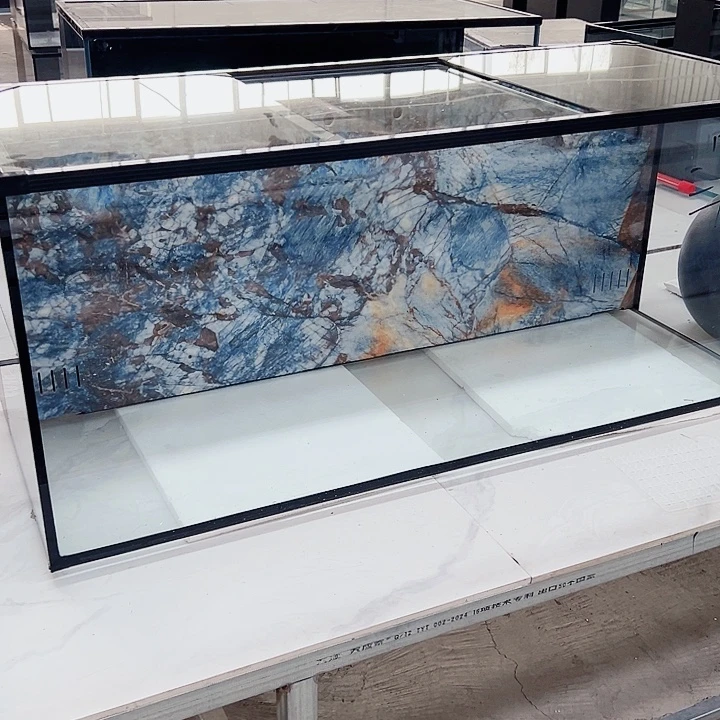 拖***拖玻璃1205050背岩板双马玻璃推拉全套不要泵滤材