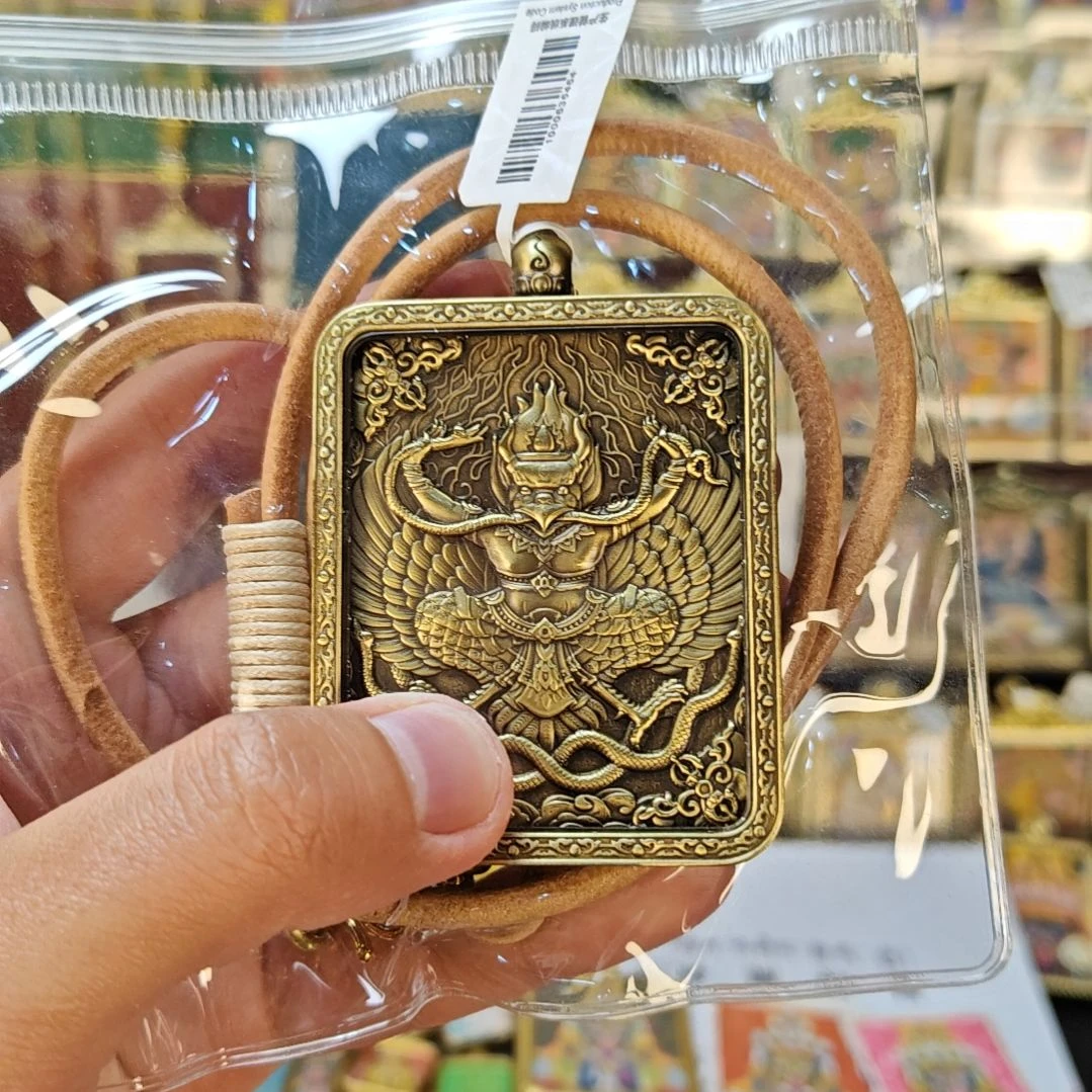 吊坠纯手绘牛皮唐卡