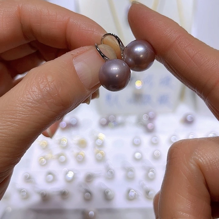 淡水珍珠紫珠高跟鞋合金