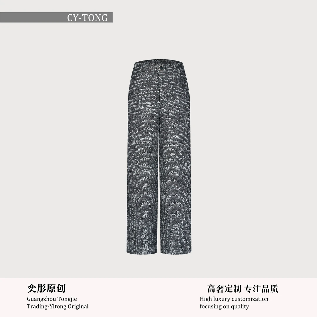 【彤姐原创】冬季设计师款时尚百搭女士直筒正装裤子TWTZ00010