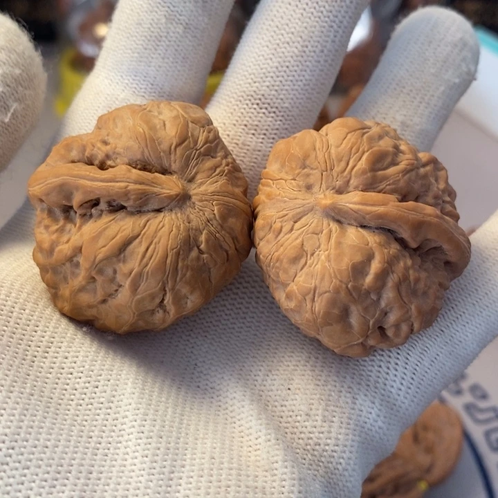 吊坠文玩核桃一帆风顺41骨质如石