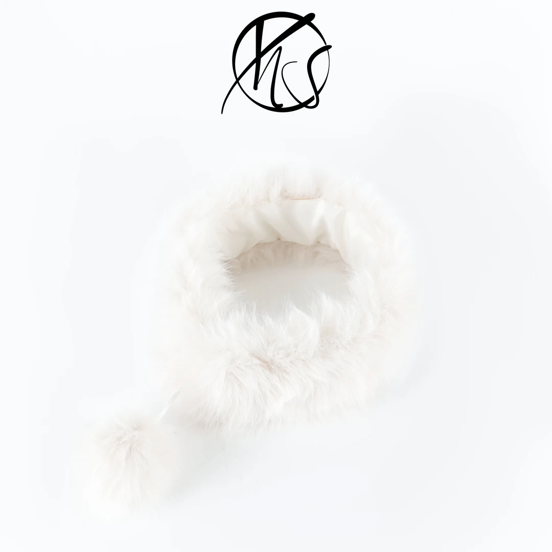 NANJIE/楠姐【毛绒球围巾】冬季氛围感毛绒球保暖围巾XNS6794