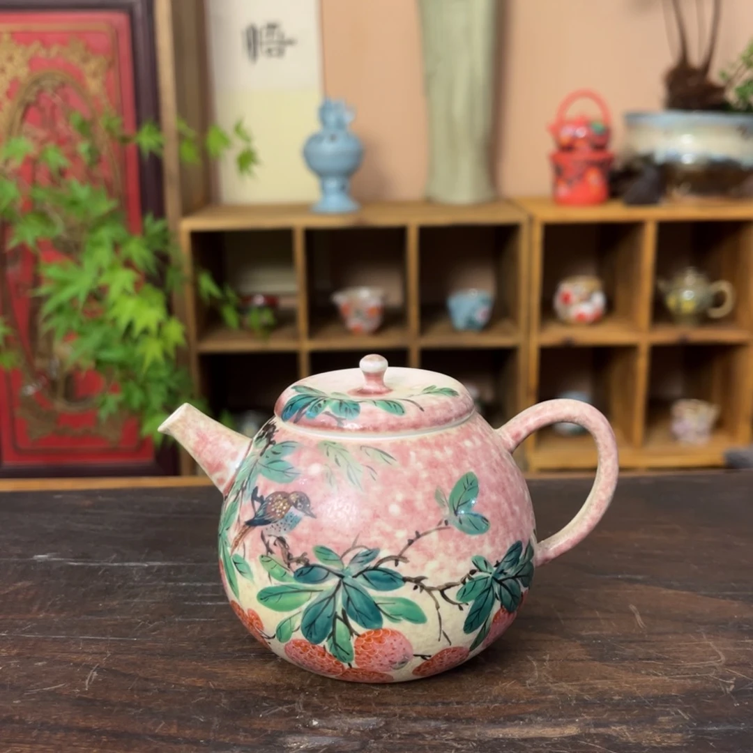 杯柴烧手工手绘陶瓷