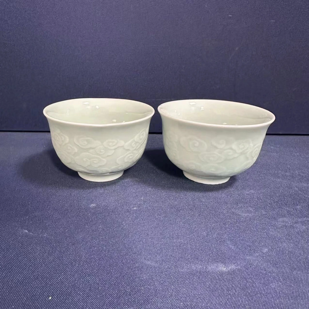 S49影青釉杯子一对