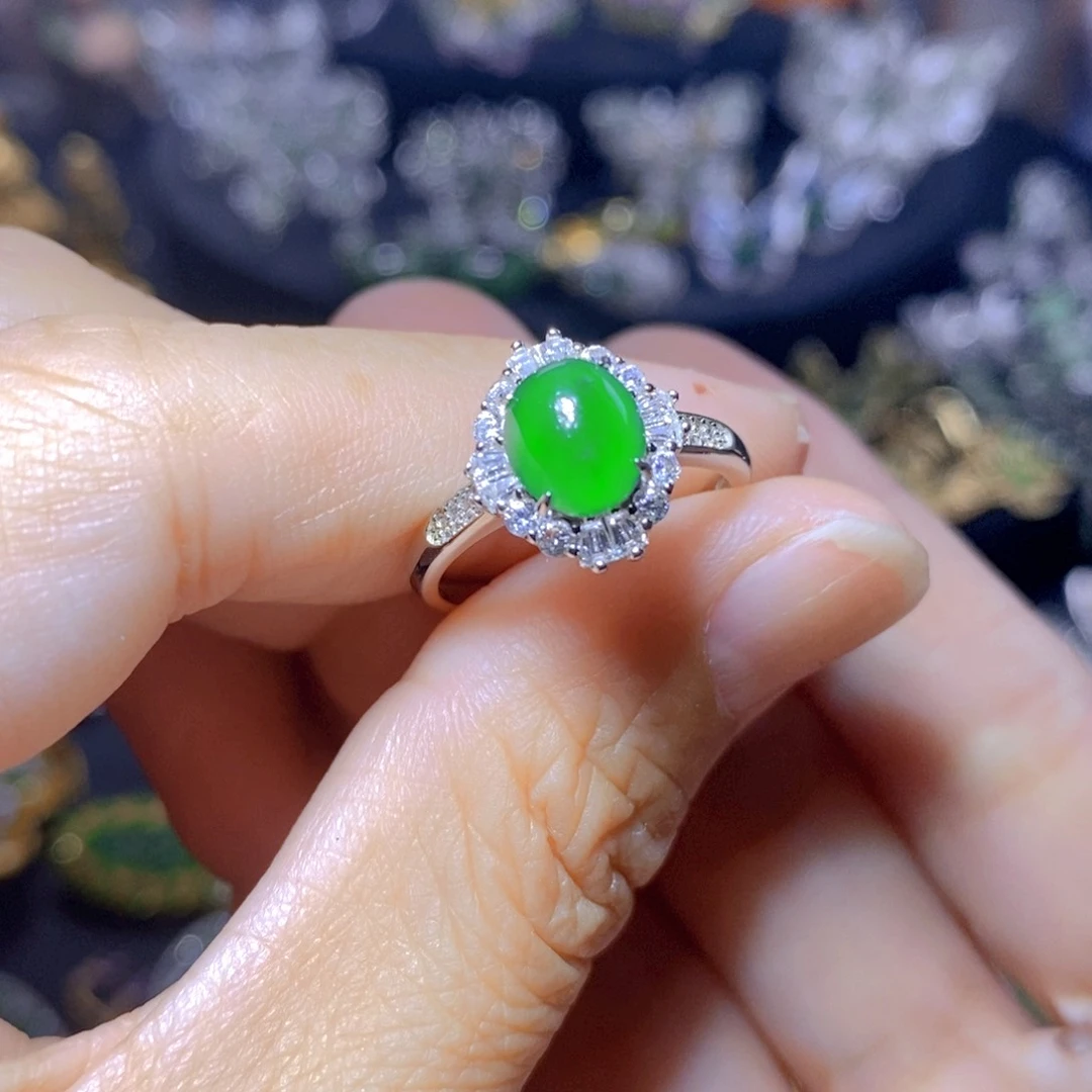 翡翠合金吊坠(不含链)天然翡翠