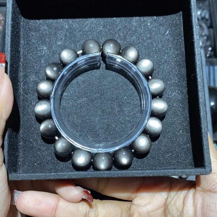 黑曜岩手链未镶嵌螺****嘛