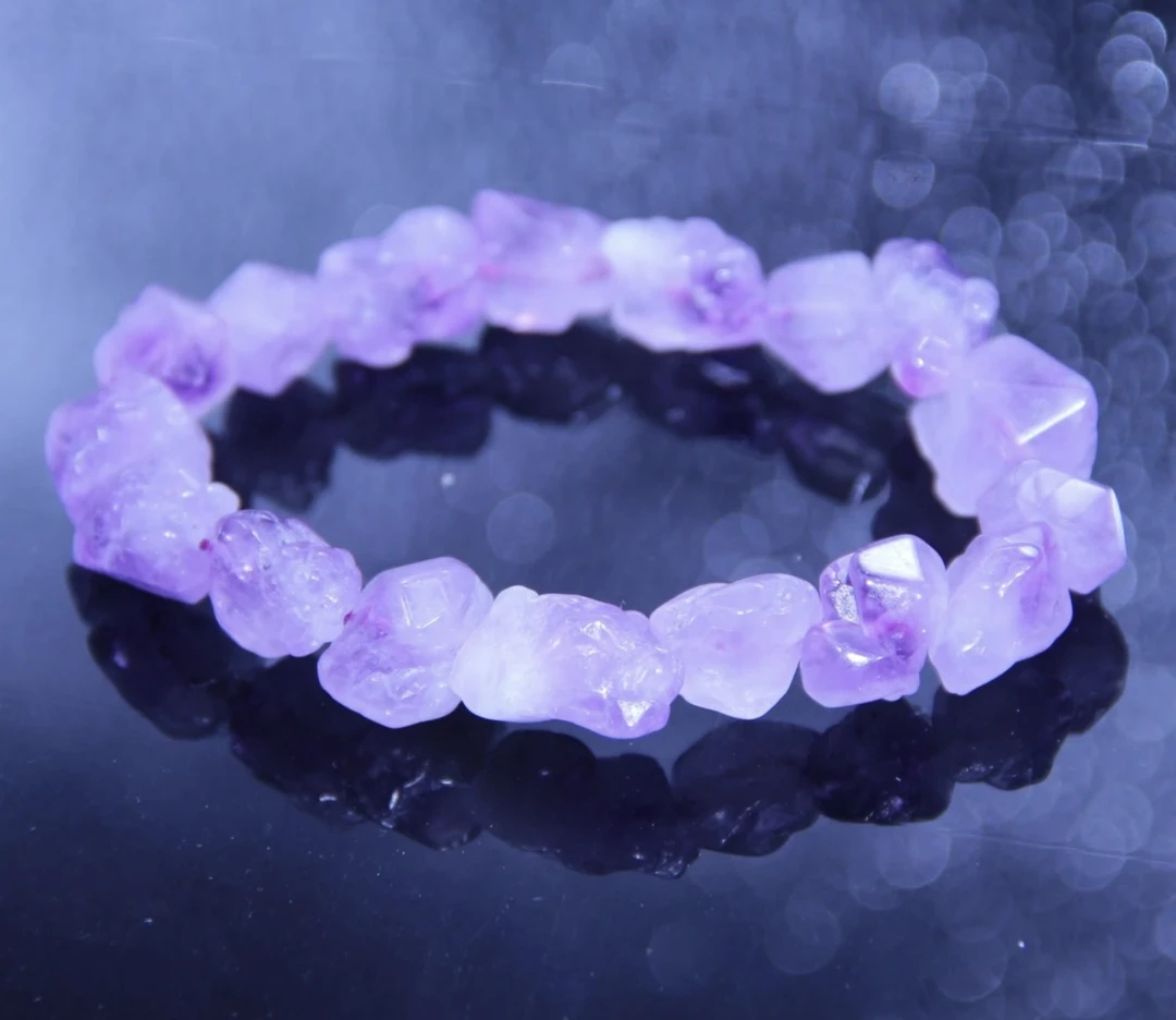 （福利品）天然紫水晶晶芽原石手串多样性发货