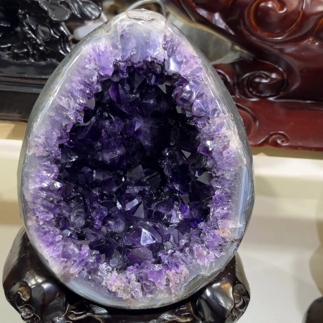 摆件紫晶未镶嵌水晶
