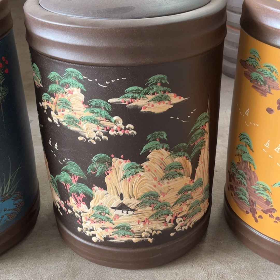 紫砂茶叶罐23 饼茶叶罐