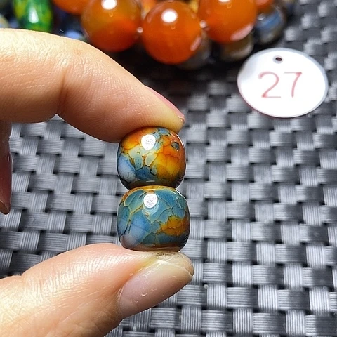 未镶嵌颈饰玛瑙/玉髓虾***眼
