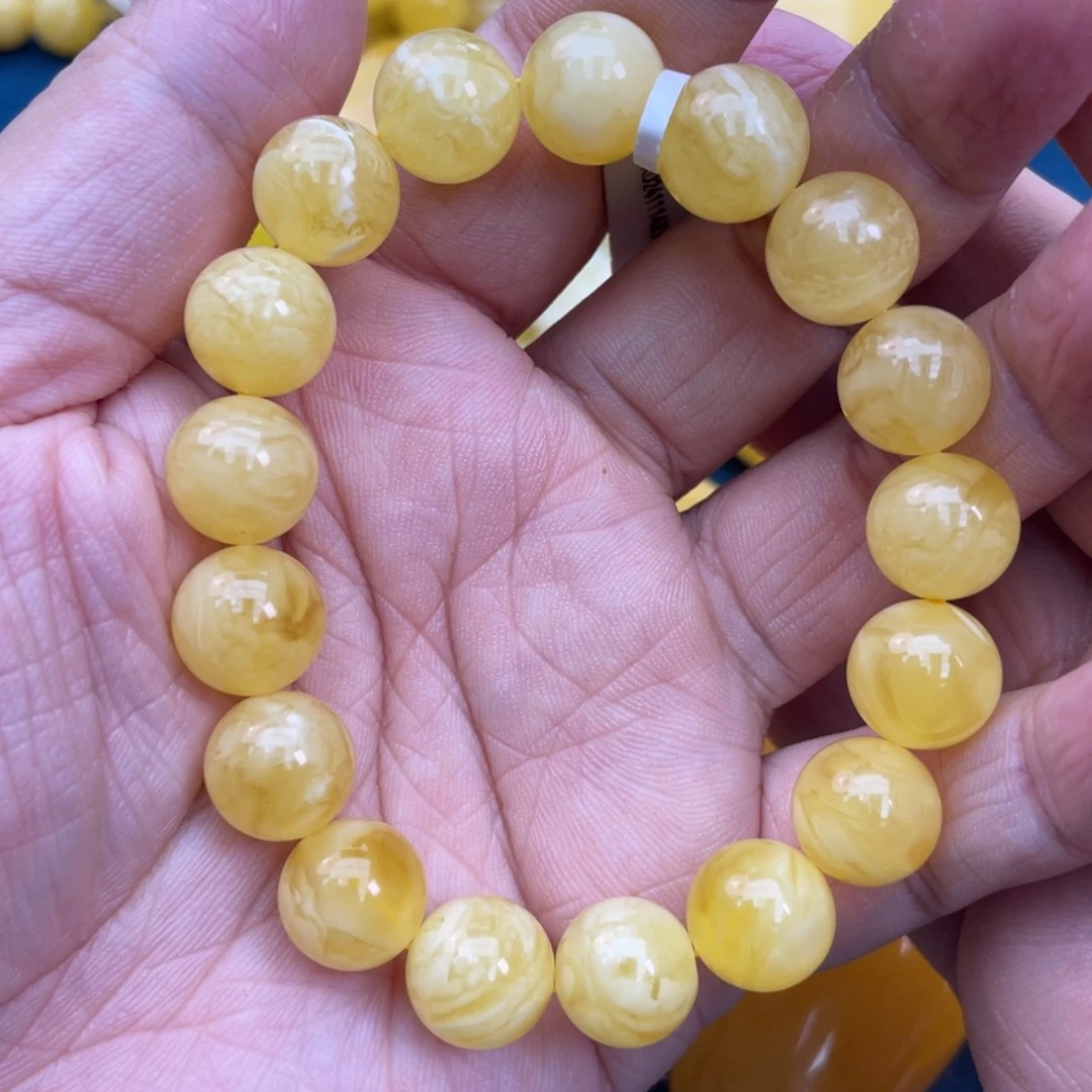 琥珀裸石未镶嵌琥珀蜜蜡11m m